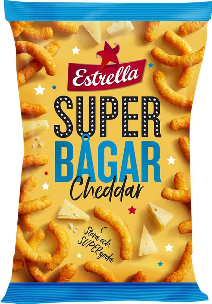 Läs mer om Estrella Superbågar Cheddar 175g