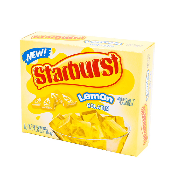 Starburst Gelatin - Lemon 110g