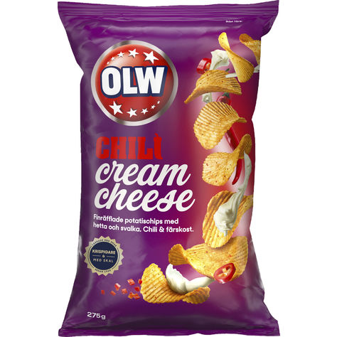 OLW Chili Cream Cheese Chips 175g
