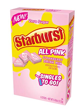 Starburst Zero Sugar Singles To Go - All Pink Strawberry