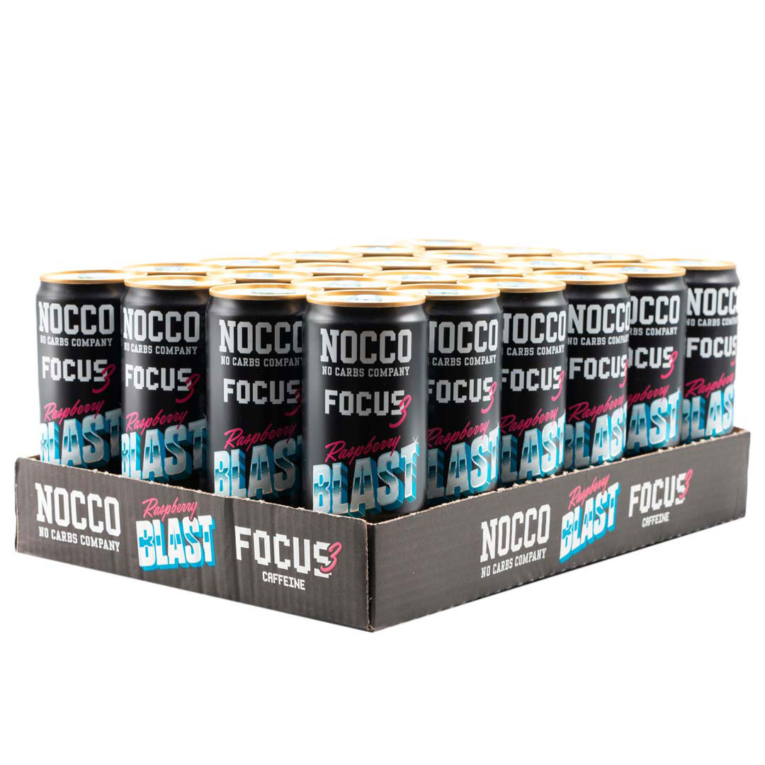 Läs mer om NOCCO Focus 3 - Raspberry Blast 33cl x 24st