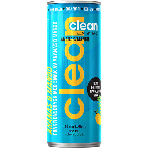Clean Drink BCAA Ananas/Mango 33cl