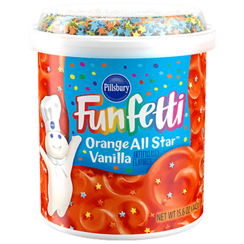 Pillsbury Funfetti All Star Orange Vanilla Frosting 442g