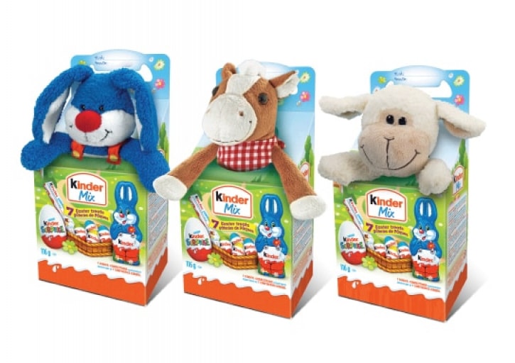 Kinder Fluffy Toy with Kinder Chocolate 73g