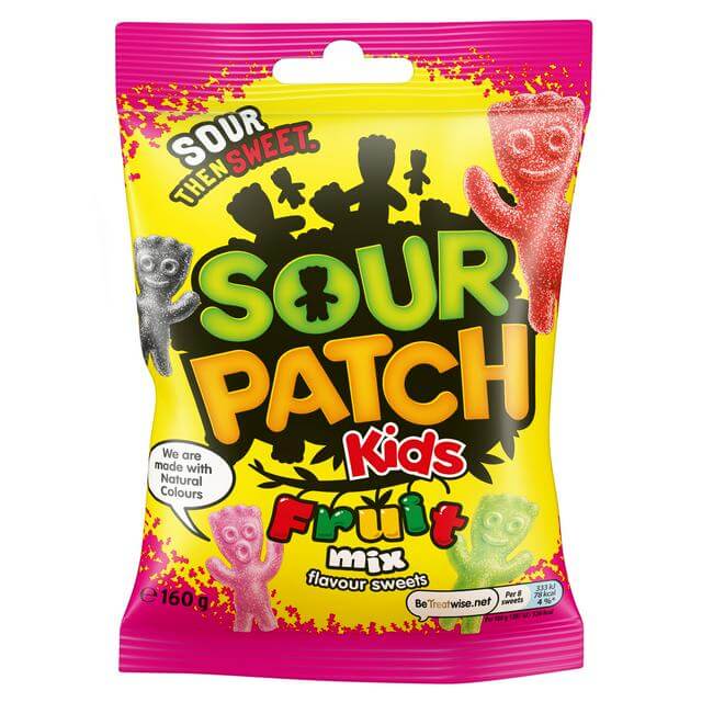 Läs mer om Sour Patch Kids Fruit Mix 160g