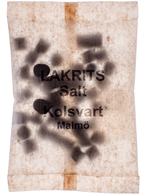 Kolsvart Lakrits - Salt 120g