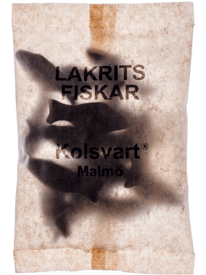 Kolsvart Lakrits - Söta Fiskar 120g