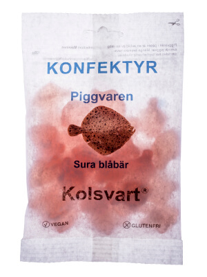 Läs mer om Kolsvart - Piggvaren 120g