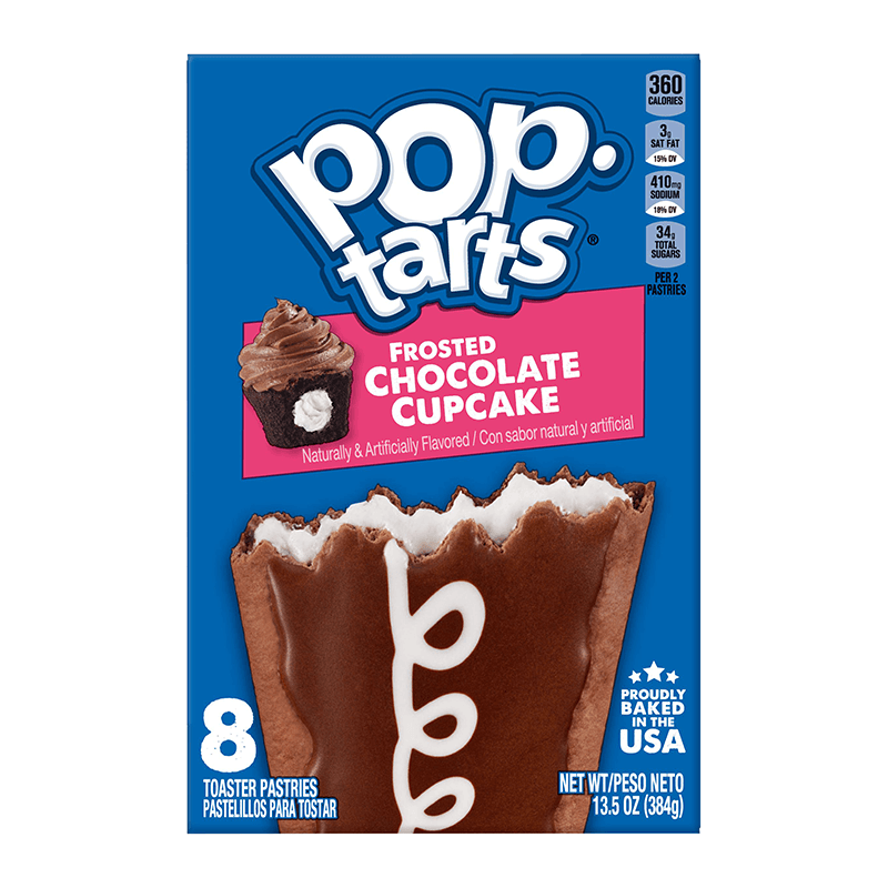 Kelloggs PopTarts Frosted Chocolate Cupcake 384g present/presenttips