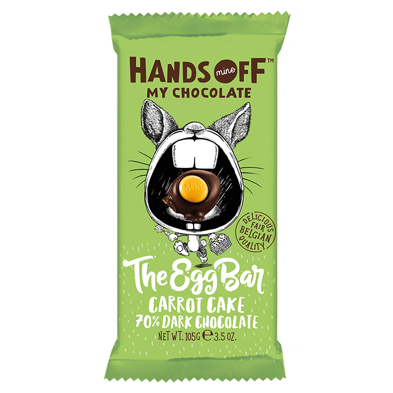 Bild av Hands Off My Chocolate - The Egg Bar Carrot Cake 70% Dark Chocolate 105g