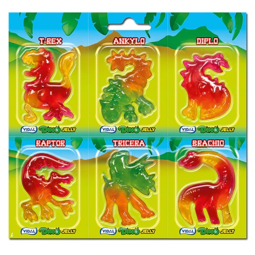 Läs mer om Vidal Dino Jelly 6-pack 66g