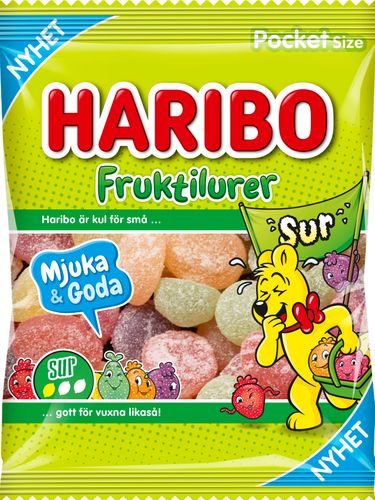 Läs mer om Haribo Fruktilurer Sur 75g