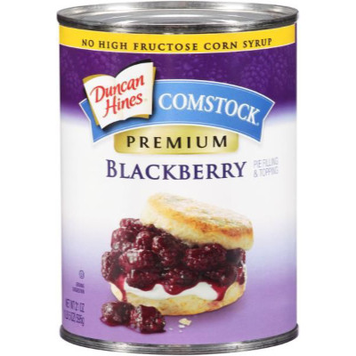 Läs mer om Duncan Hines Comstock Blackberry Filling & Topping 595g