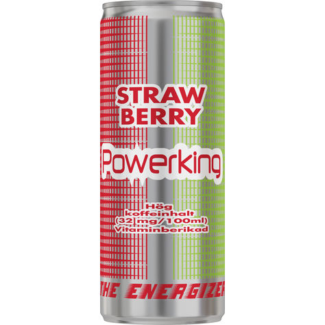 Läs mer om Powerking Energy - Strawberry 25cl