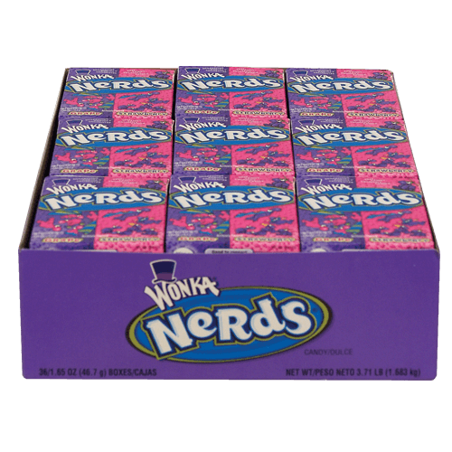 Wonka Nerds Grape-Strawberry - 36st