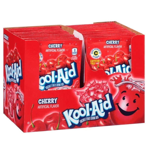 Läs mer om Kool-Aid Soft Drink Mix - Cherry x 48st