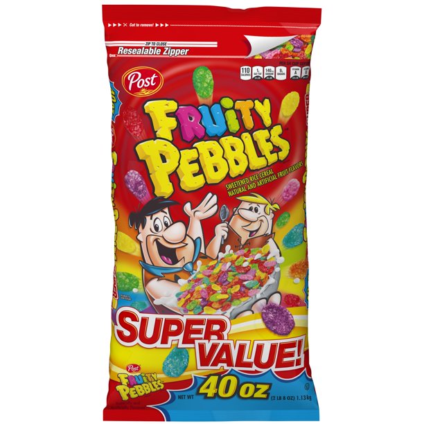 Post Fruity Pebbles Cereal 1kg