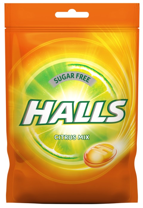 Läs mer om Halls halstablett Citrus Mix 65g