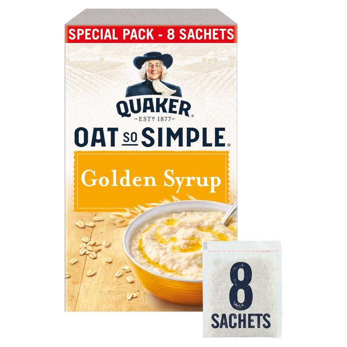 Läs mer om Quaker Oat So Simple Golden Syrup Porridge 288g