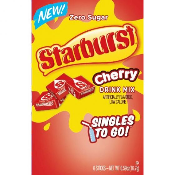 Läs mer om Starburst Zero Sugar Cherry Singles to Go 6-pack