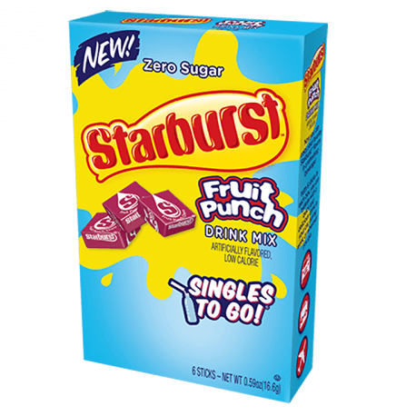 Läs mer om Starburst Zero Sugar Fruit Punch Singles to Go 6-pack