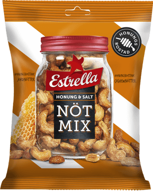 Läs mer om Estrella Nötmix Honung & Salt 175g