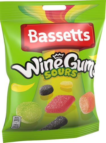 Läs mer om Bassetts Sour Winegums 190g