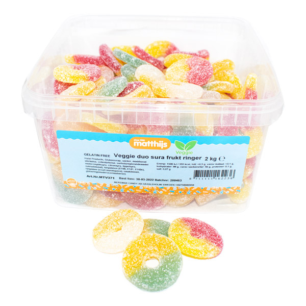 Sura Fruktringar Duo 2kg