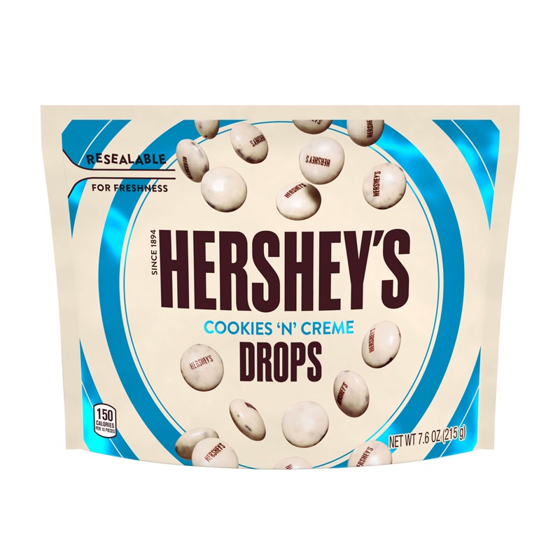 Läs mer om Hersheys Cookie n Creme Drops 215g