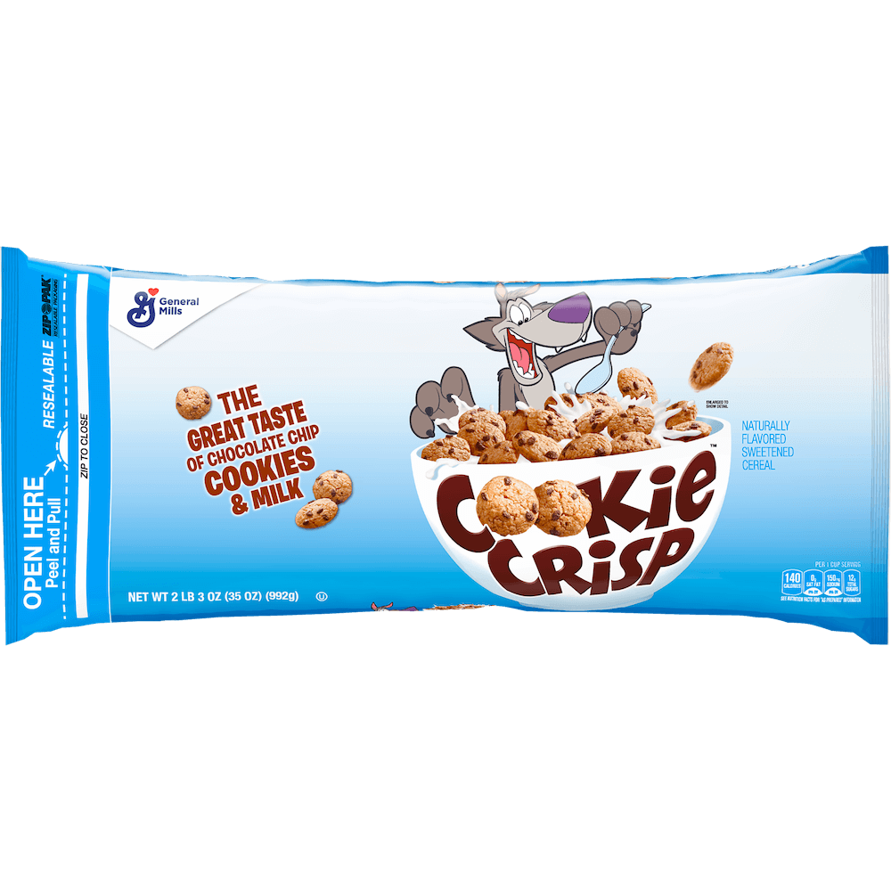 Läs mer om Cookie Crisp Cereal Bag 992g