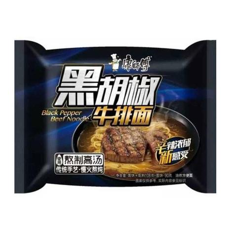 Kang Shi Fu Instant Noodle Black Pepper Beef Flavor 104g