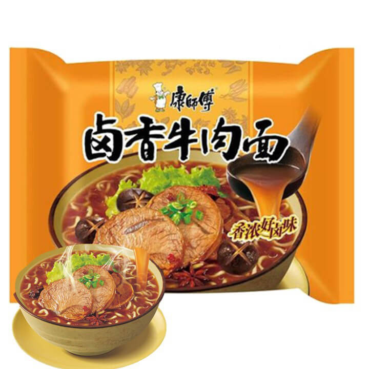 Kang Shi Fu Instant Noodle Marinated Beef Flavor 104g