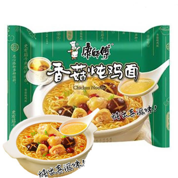 Läs mer om Kang Shi Fu Instant Noodle Mushroom and Stewed Chicken Flavor 100g