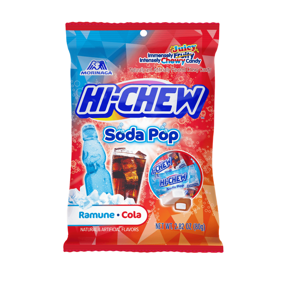 Läs mer om Hi-Chew Soda Pop mix - Ramune Cola 85g