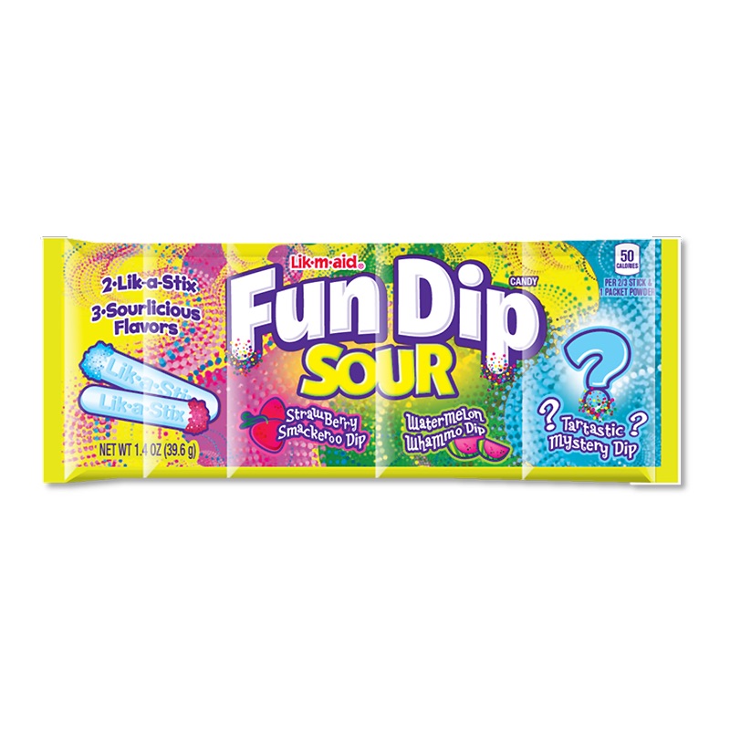 Läs mer om Fun Dip Lik-M-Aid Sour 39.6g