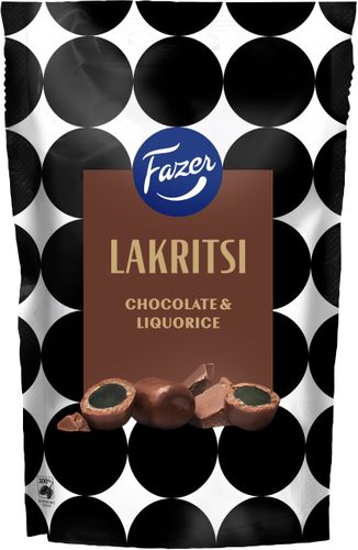 Fazer Lakritsi Chocolate & Liquorice 140g