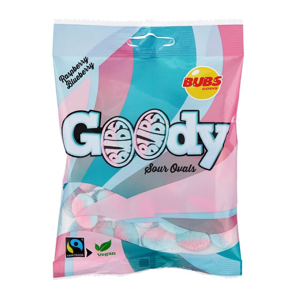 Läs mer om Bubs Goody Sour Ovals 90g