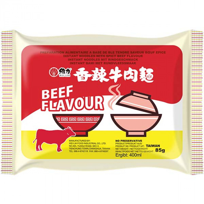 Läs mer om Wei Lih Instant Noodles Beef Flavour 85g
