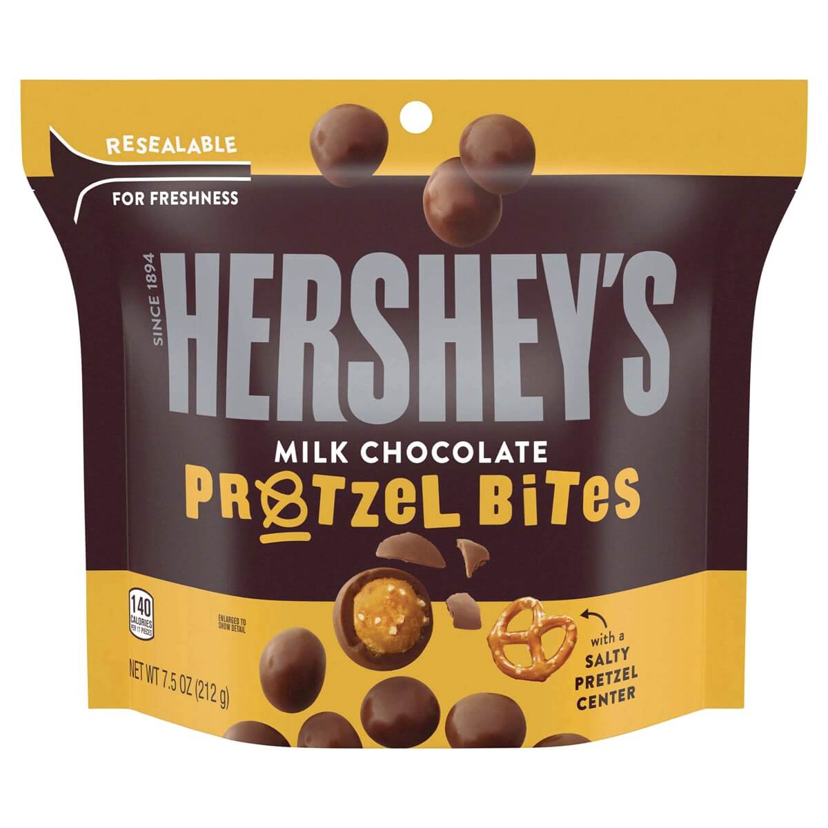 Hersheys Milk Chocolate Pretzel Bites 212g