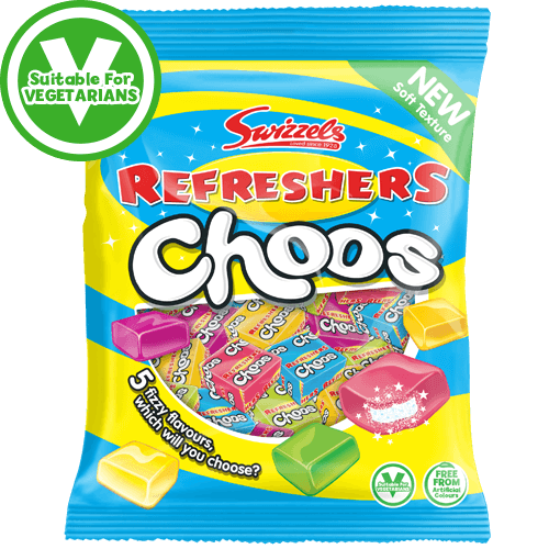 Läs mer om Swizzels Choos Refreshers 135g