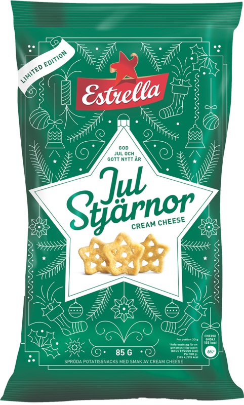 Läs mer om Estrella Julstjärnor Cream Cheese 85g