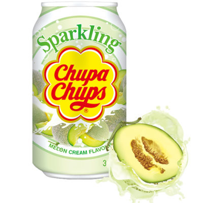 Läs mer om Chupa Chups Melon Cream Soda 345ml