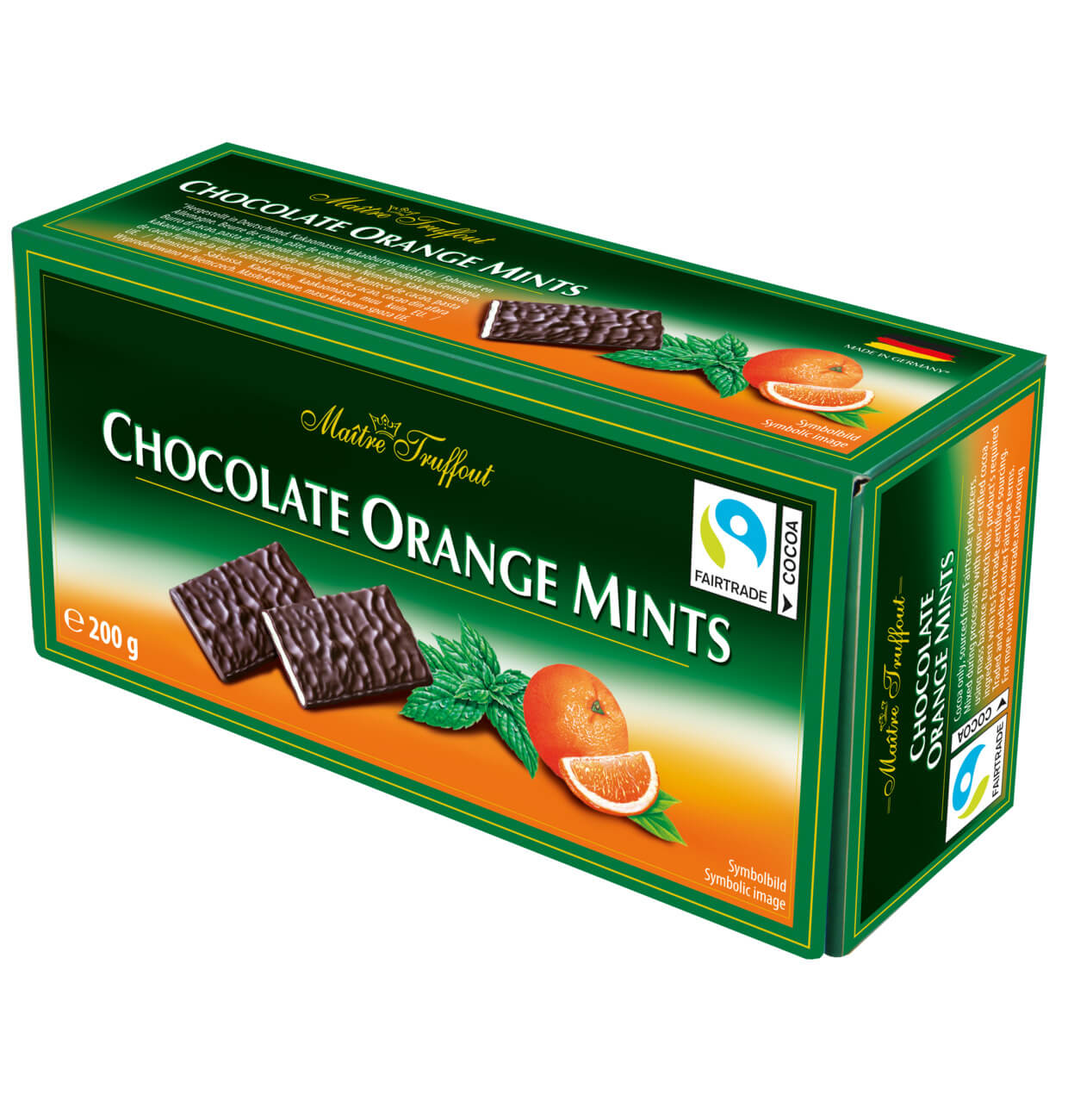 Läs mer om Maitre Truffout Chocolate Orange Mints 200g