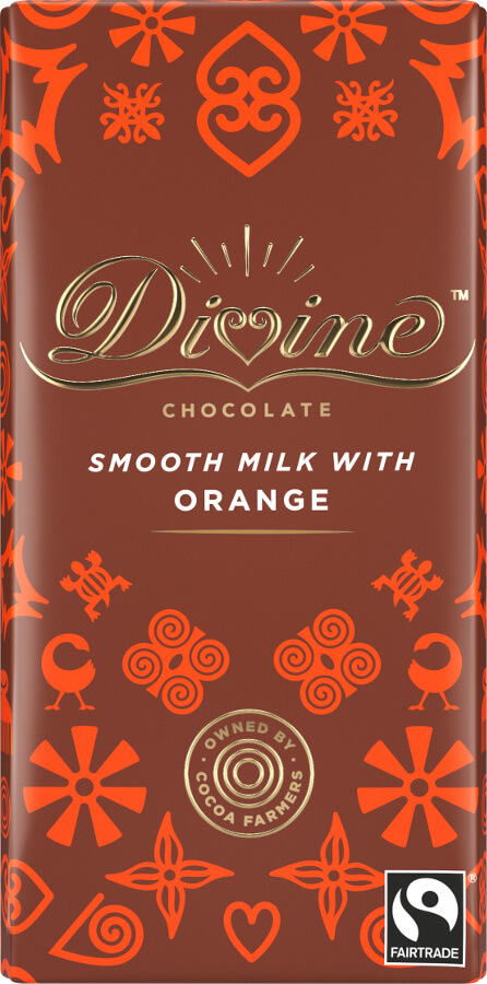 Bild av Divine Chocolate Milk Chocolate & Orange 90g