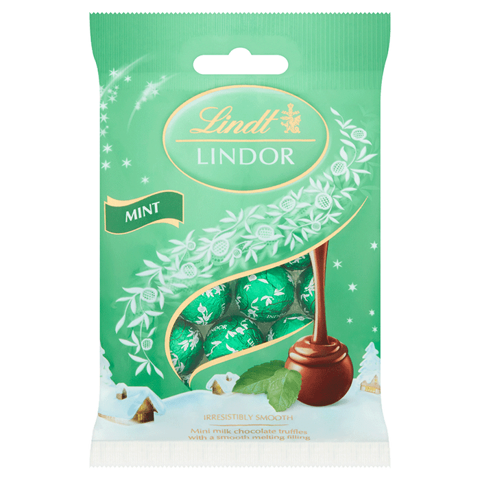 Lindor Mini Truffles Mint 80g