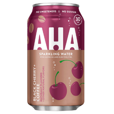 AHA Black Cherry Coffee Sparkling Water 355ml