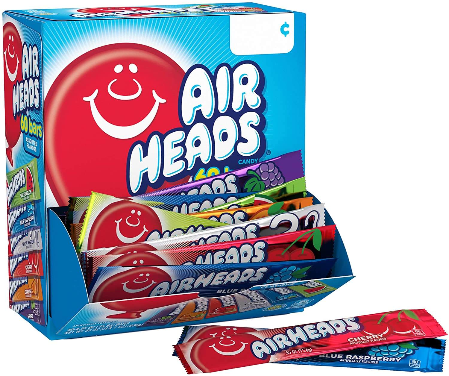 Läs mer om Airheads Assorted Bars 60-Pack 936g