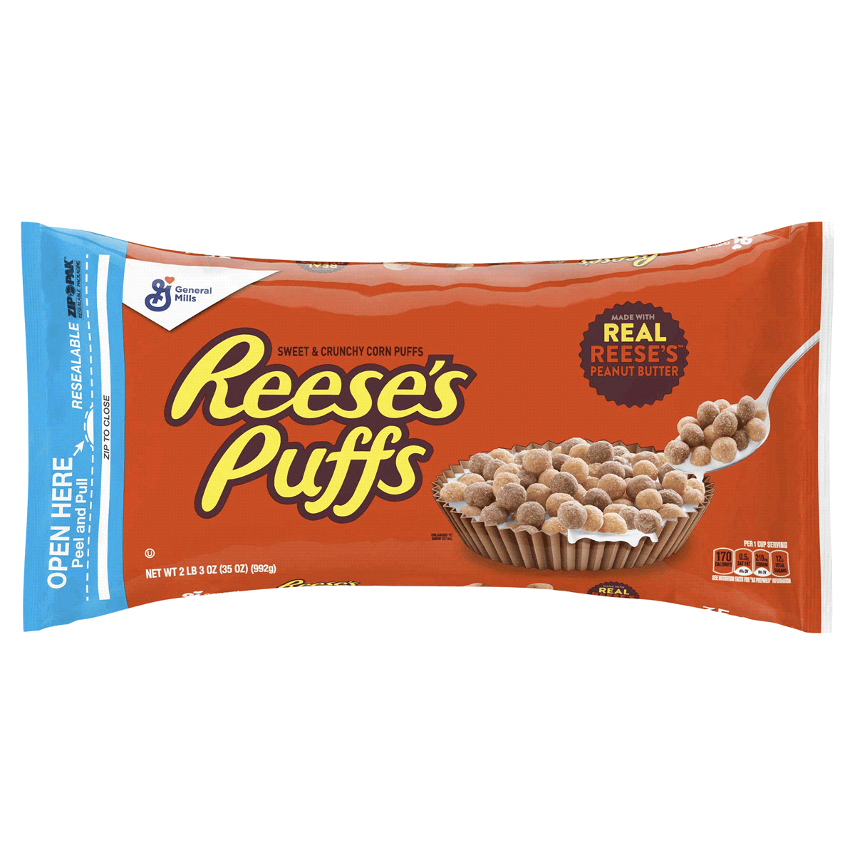 Läs mer om Reeses Puffs Cereal Bag 992g