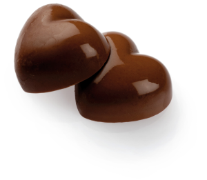 Dals Chokladhjärta med karamellfyllning 3.6kg
