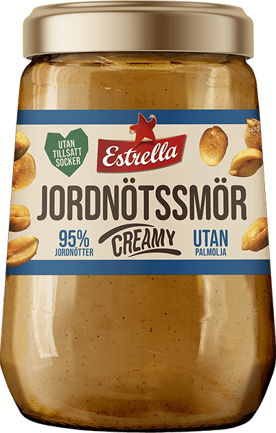 Estrella Jordnötssmör Creamy 340g